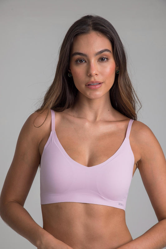 BRALETTE LYCRA ROSADO